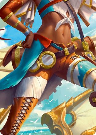 Image of Puffin, Full Steam Ahead // Marlynn, Treasure Hunter Double Sided Art Card (Middle Center) - GEM Pack 2