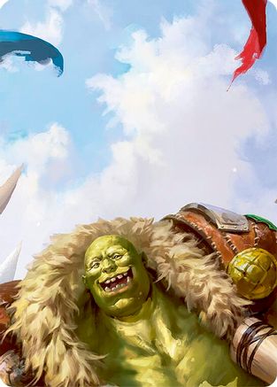 Image of Tuffnut, Bumbling Hulkster // Kayo, Underhanded Cheat Double Sided Art Card (Top Left) - GEM Pack 3