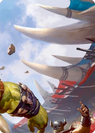 Image of Tuffnut, Bumbling Hulkster // Kayo, Underhanded Cheat Double Sided Art Card (Top Center) - GEM Pack 3