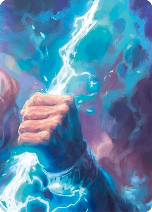 Image of Enlightened Strike // Shelter from the Storm Double Sided Art Card (Top Center) - GEM Pack 4