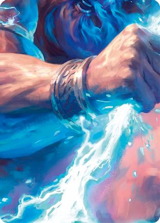 Image of Enlightened Strike // Shelter from the Storm Double Sided Art Card (Middle Left) - GEM Pack 4