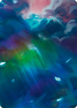 Image of Enlightened Strike // Shelter from the Storm Double Sided Art Card (Bottom Center) - GEM Pack 4