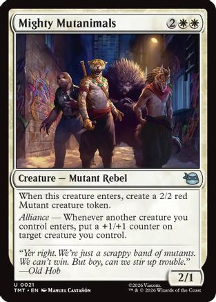 Image of Mighty Mutanimals (TMT-021) - Teenage Mutant Ninja Turtles Foil
