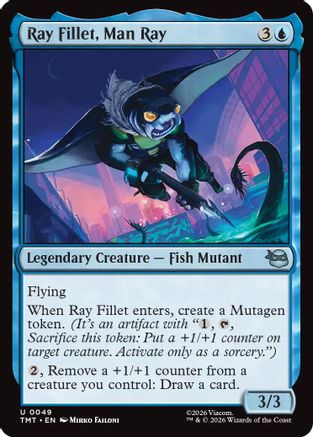 Image of Ray Fillet, Man Ray (TMT-049) - Teenage Mutant Ninja Turtles Foil