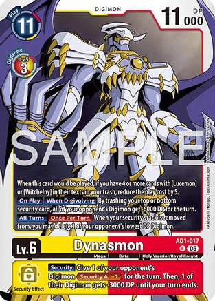 Image of Dynasmon - AD1-017 (AD1-017) - Advanced Booster Digimon Generation Foil