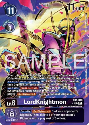Image of LordKnightmon - AD1-018 (Alternate Art) (AD1-018) - Advanced Booster Digimon Generation Foil