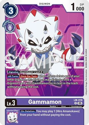 Image of Gammamon - LM-016 (Reprint) (LM-016) - Advanced Booster Digimon Generation Foil