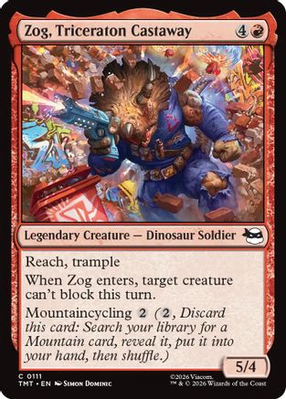 Image of Zog, Triceraton Castaway (TMT-111) - Teenage Mutant Ninja Turtles