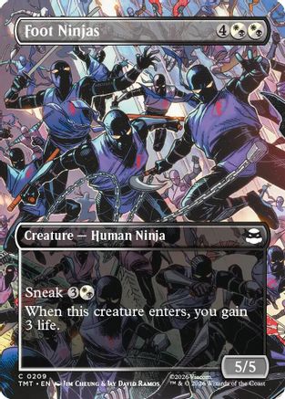 Image of Foot Ninjas (Borderless) (TMT-209) - Teenage Mutant Ninja Turtles Foil