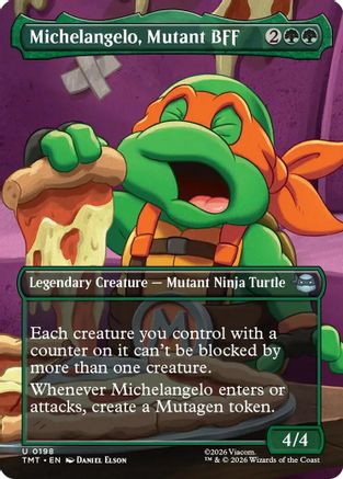 Image of Michelangelo, Mutant BFF (Borderless) (TMT-198) - Teenage Mutant Ninja Turtles
