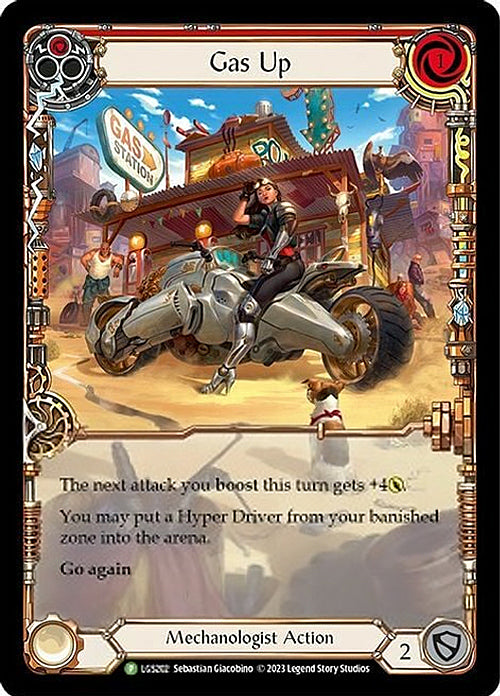 Image of Gas Up (Red) [LGS202] (Promo)  Rainbow Foil