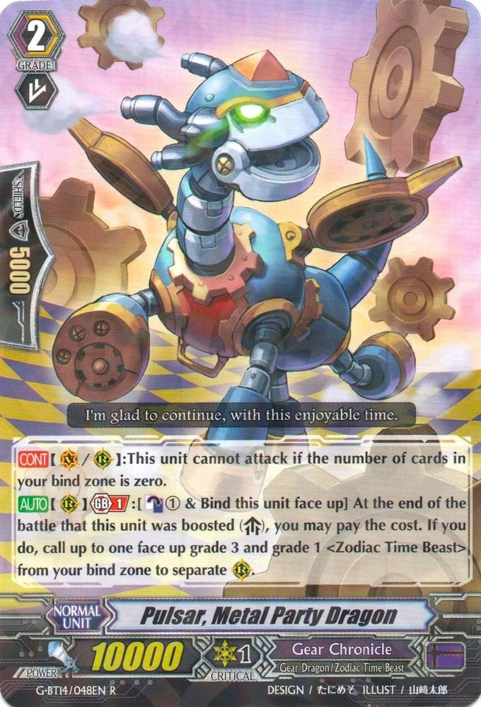 Image of Pulsar, Metal Party Dragon (G-BT14/048EN) [Divine Dragon Apocrypha]