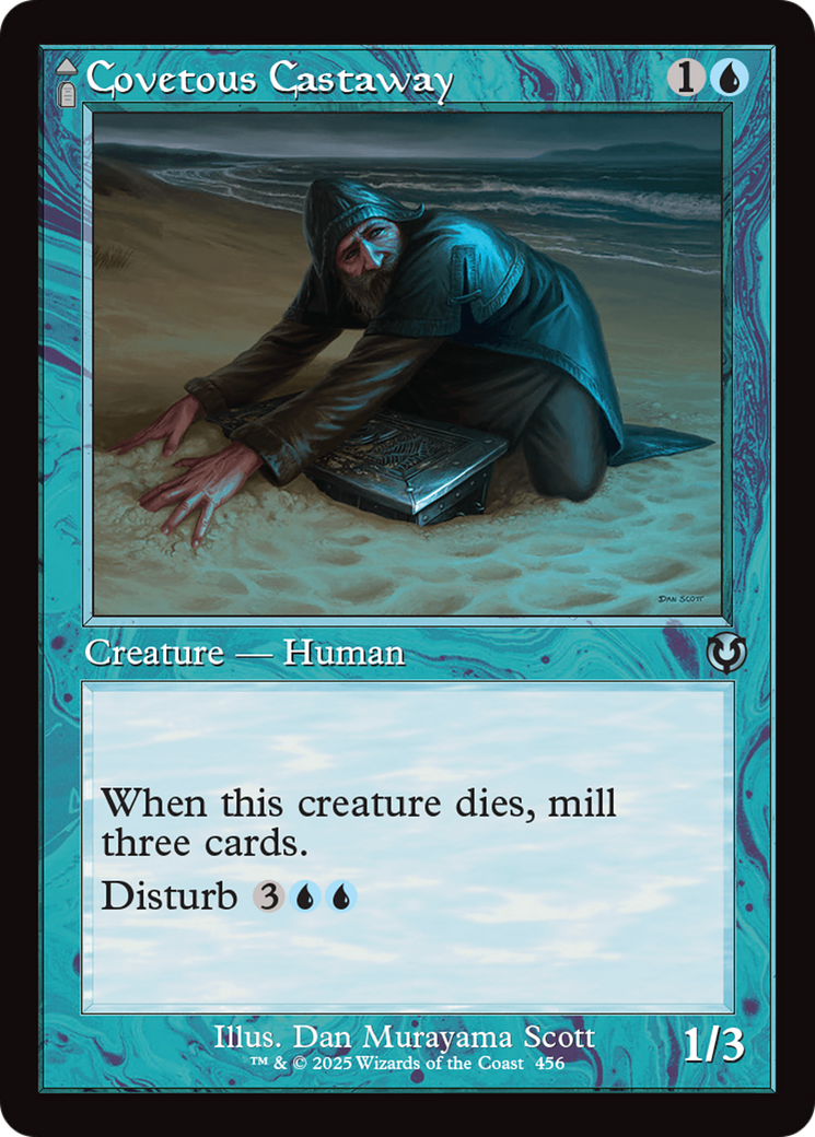Image of Covetous Castaway // Ghostly Castigator (Retro Frame) [Innistrad Remastered]