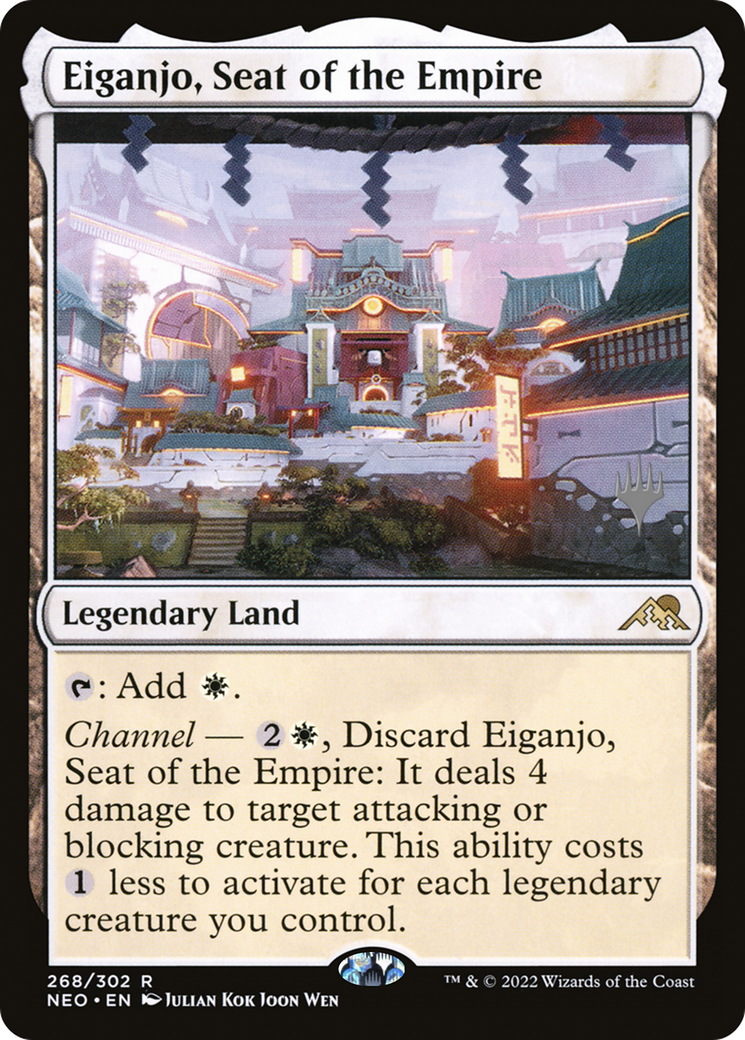 Image of Eiganjo, Seat of the Empire (Promo Pack) [Kamigawa: Neon Dynasty Promos]