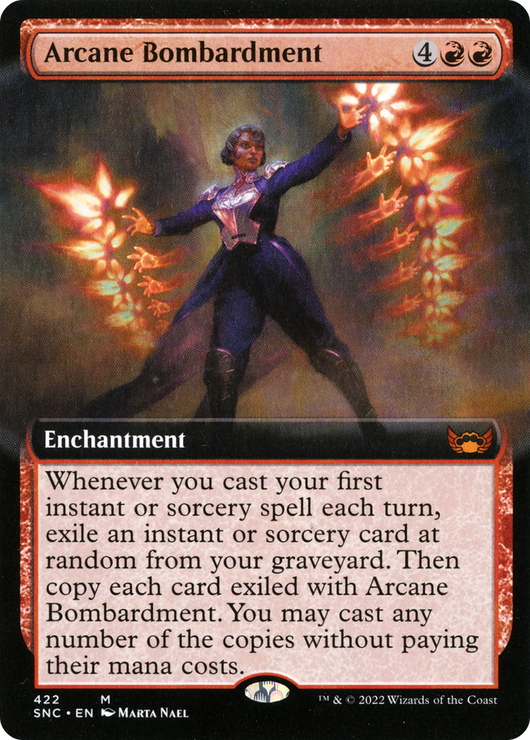Image of Arcane Bombardment (Extended Art) [Streets of New Capenna]