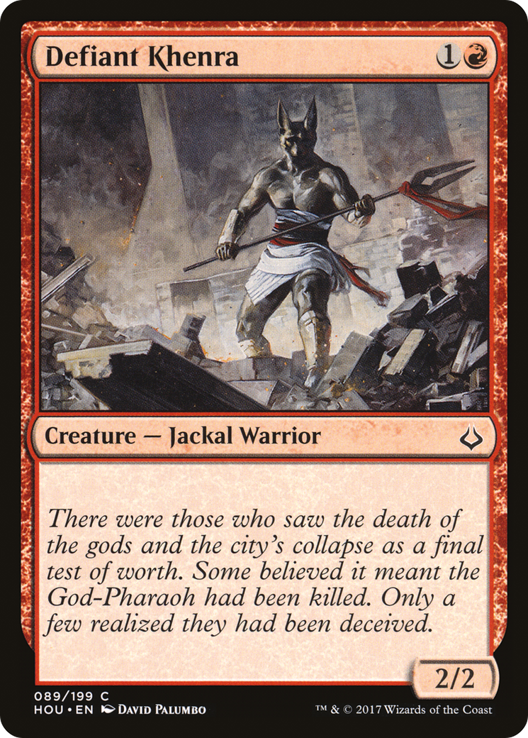 Image of Defiant Khenra [Hour of Devastation]