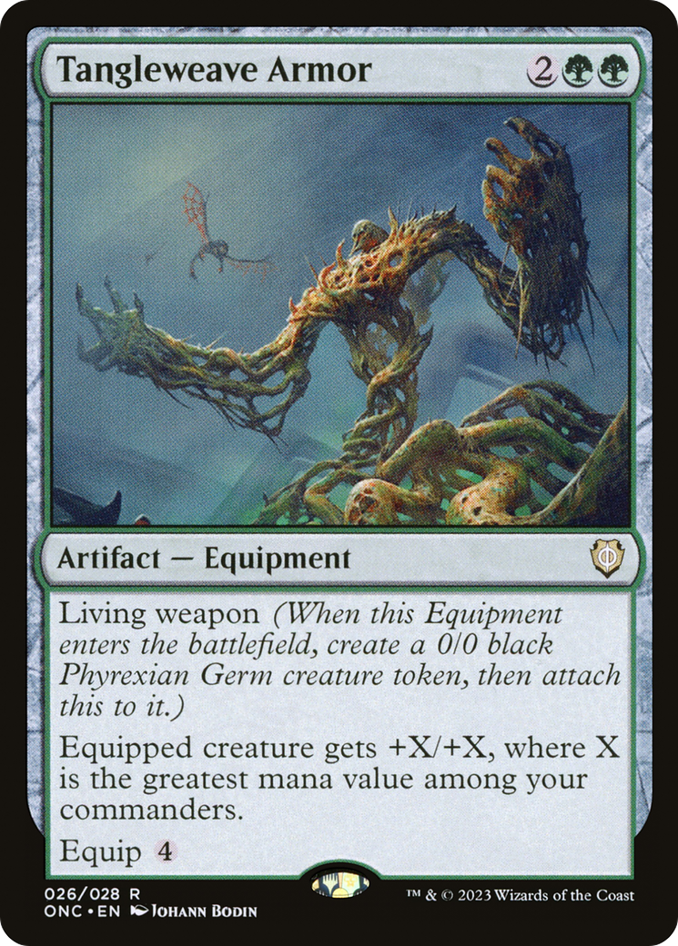 Image of Tangleweave Armor [Phyrexia: All Will Be One Commander]
