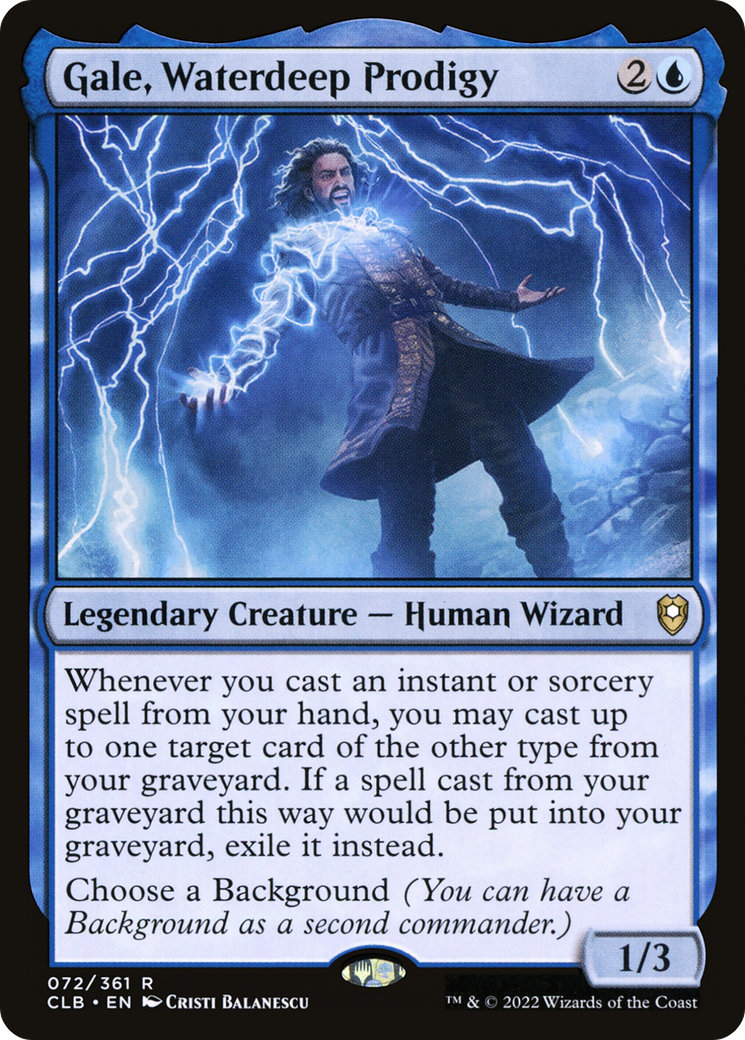 Image of Gale, Waterdeep Prodigy [Commander Legends: Battle for Baldur's Gate]