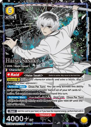 Image of Haise Sasaki (SR**) (UE18BT/TKG-1-) - UE18BT Tokyo Ghoul Foil