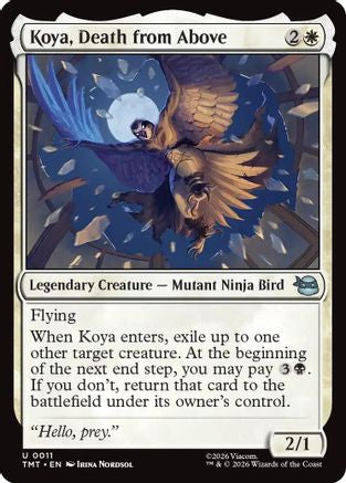 Image of Koya, Death from Above (TMT-011) - Teenage Mutant Ninja Turtles Foil