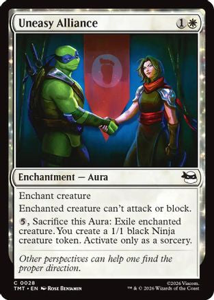 Image of Uneasy Alliance (TMT-028) - Teenage Mutant Ninja Turtles Foil