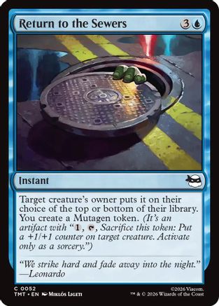 Image of Return to the Sewers (TMT-052) - Teenage Mutant Ninja Turtles Foil
