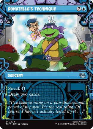 Image of Donatello's Technique (Showcase) (TMT-228) - Teenage Mutant Ninja Turtles Foil