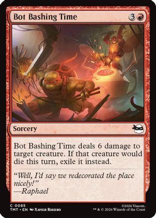 Image of Bot Bashing Time (TMT-085) - Teenage Mutant Ninja Turtles Foil