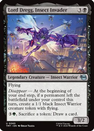 Image of Lord Dregg, Insect Invader (TMT-065) - Teenage Mutant Ninja Turtles