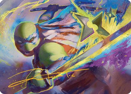 Image of Leonardo's Technique Art Card (ASTMT-002) - Art Series: Teenage Mutant Ninja Turtles