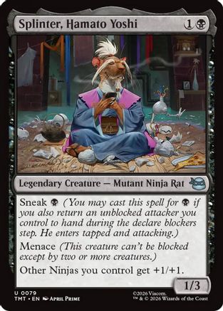 Image of Splinter, Hamato Yoshi (TMT-079) - Teenage Mutant Ninja Turtles Foil