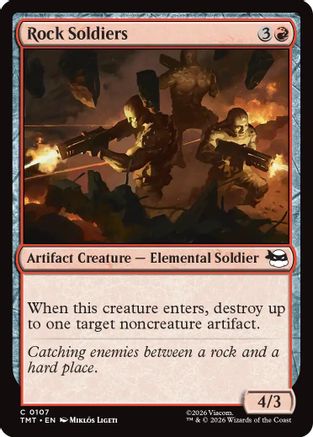 Image of Rock Soldiers (TMT-107) - Teenage Mutant Ninja Turtles Foil