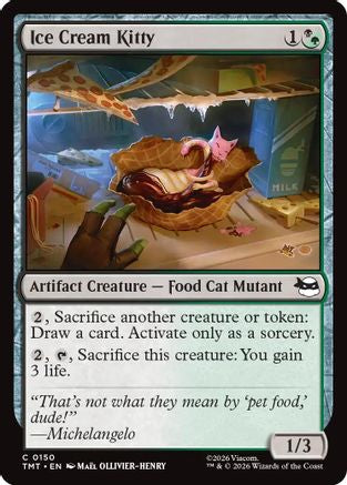 Image of Ice Cream Kitty (TMT-150) - Teenage Mutant Ninja Turtles Foil