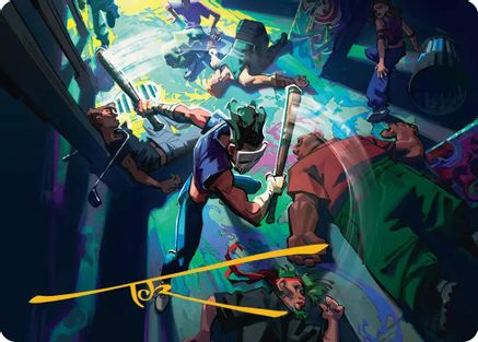 Image of Pain 101 Art Card (ASTMT-006) - Art Series: Teenage Mutant Ninja Turtles