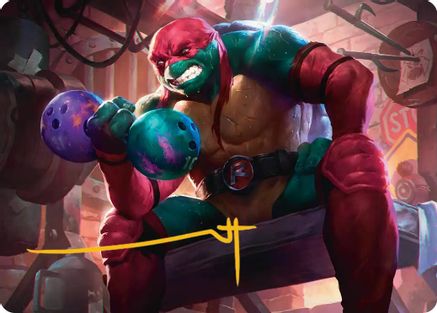 Image of Raphael, Tough Turtle Art Card (ASTMT-009) - Art Series: Teenage Mutant Ninja Turtles