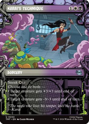 Image of Karai's Technique (Showcase) (TMT-244) - Teenage Mutant Ninja Turtles