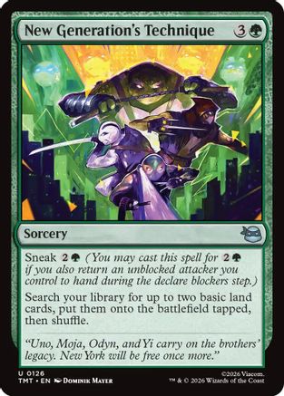 Image of New Generation's Technique (TMT-126) - Teenage Mutant Ninja Turtles
