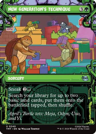 Image of New Generation's Technique (Showcase) (TMT-240) - Teenage Mutant Ninja Turtles Foil