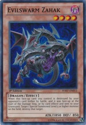 Image of Evilswarm Zahak [HA07-EN012] Super Rare