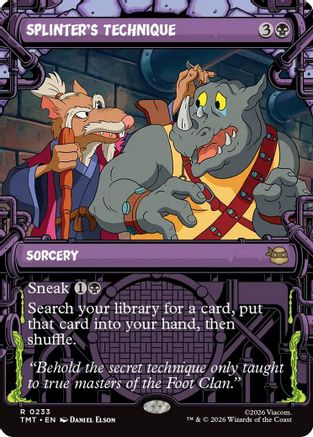Image of Splinter's Technique (Showcase) (TMT-233) - Teenage Mutant Ninja Turtles
