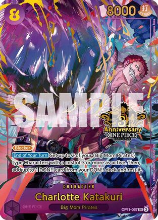 Image of Charlotte Katakuri (Japanese Version 3rd Anniversary Set) (OP11-067) - One Piece Promotion Cards Foil