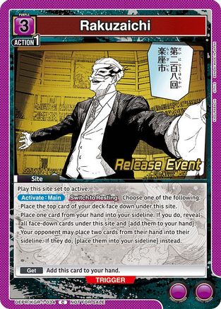Image of Rakuzaichi (UEPR/KGR-1-034) - UE16BT KAGURABACHI Release Event Cards