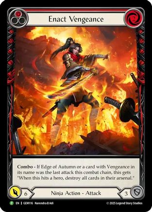 Image of Enact Vengeance (GEM116) - GEM Pack 4 Rainbow Foil