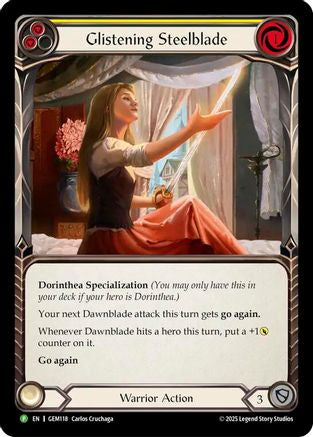 Image of Glistening Steelblade (GEM118) - GEM Pack 4 Rainbow Foil