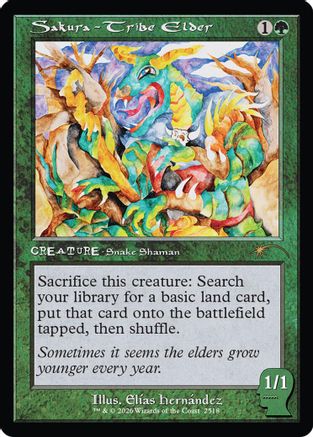 Image of Sakura-Tribe Elder (2518) (SLD-2518) - Secret Lair Drop Series Foil