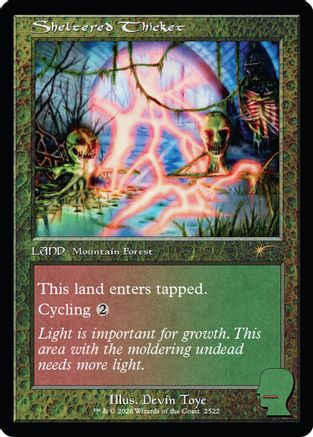 Image of Sheltered Thicket (SLD-2522) - Secret Lair Drop Series