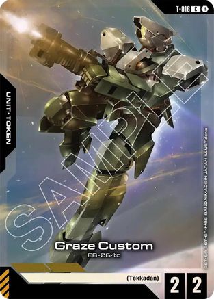 Image of Graze Custom (Premium Card Collection Gundam Assemble) (T-016) - Gundam Promotional Cards Holofoil