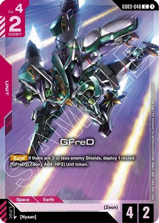 Image of GFreD (Premium Card Collection Gundam Assemble) (GD03-048) - Gundam Promotional Cards Holofoil