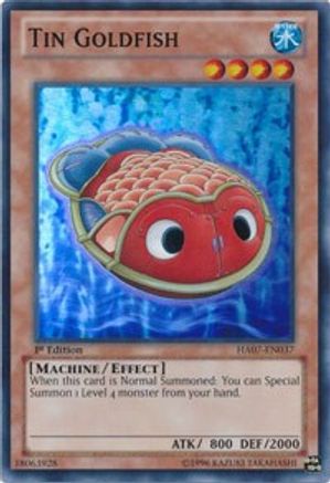 Image of Tin Goldfish [HA07-EN037] Super Rare