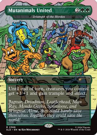 Image of Mutanimals United - Triumph of the Hordes (SLD-2366) - Secret Lair Drop Series